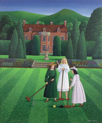 El partido de croquet, 1986 de Larry Smart